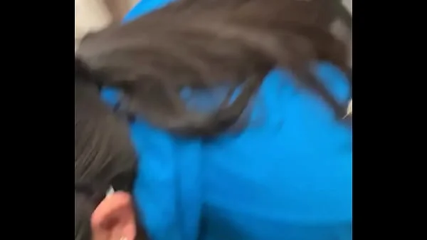 Stupid wife sucking dick in store like a whore