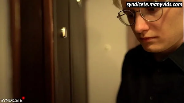 depraved girl fucked a nerd | creampie in pussy