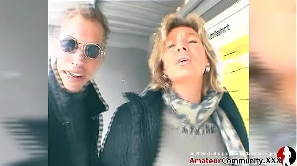 Naughty MILF picked up at train station