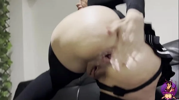 Crazy Whore Self Anal Fisting With Prolapse and Squirt