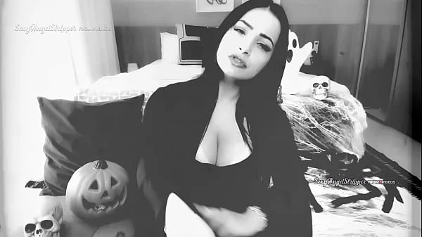 HORROR PORN Virtual sex GFE POV SEX with Morticia Addams cosplay  you fucking Morticia in POV doggystyle riding and cum in her mouth