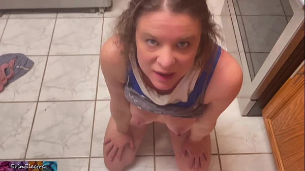 Stepmom fucks in the kitchen
