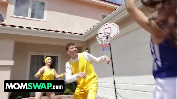 Basketball Game With Slut Stepmoms Leads To A Foursome Fuckfest Orgy - MomSwap
