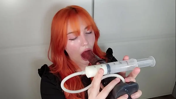 Deepthroat And Throatpie Antics   Heavy Sucking Action