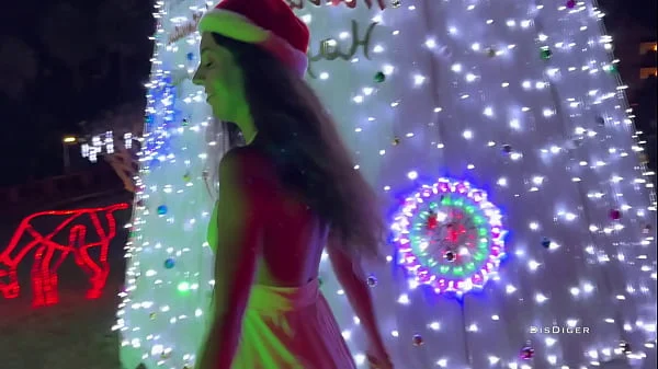 Punished hard fucked snow maiden for bad behavior at Christmas