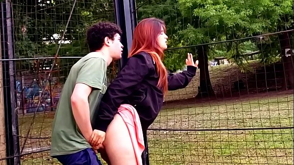 Deepthroat and rough sex in the park with my schoolmatev