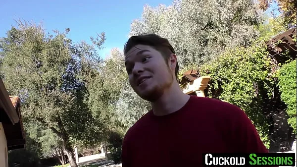 CuckoldSessions - Hot Petite Blonde Babe Loves Getting Spitroasted In Front Of Her Cuck Bf