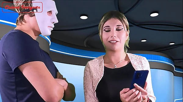 Bromista tira SEMEN en la cara a Reportera en VIVO - Cumshot facial - Public - TRAILER
