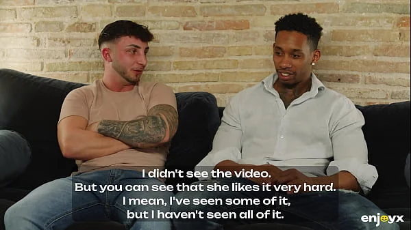 Sata Jones loves two hard interracial dicks in her tight holes at the same time