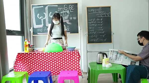 Asian Girl Hardcore Fuck in her Store