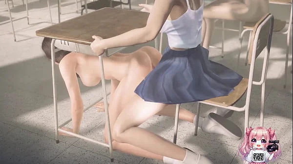 Anime Horny classmates fucking in public classroom