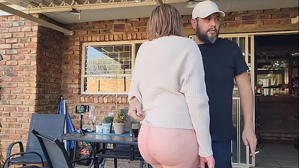 Mutual masturbation with my neighbors wife turns into outdoor creampie
