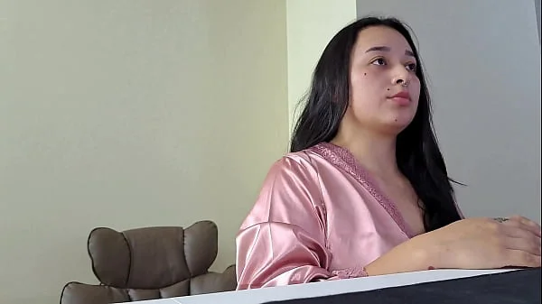 Latina Fucks While in Work Video Call