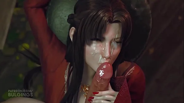 Final Fantasy 7 REMAKE Aerith mom throat fucked