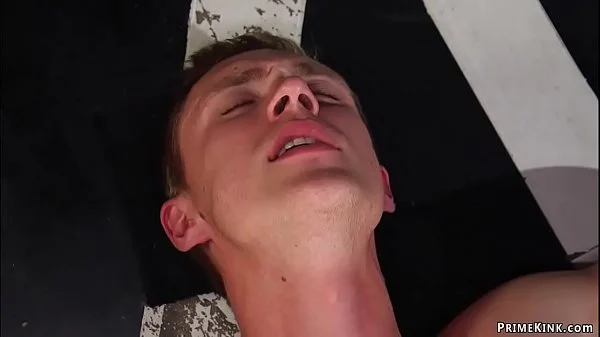 Sadistic mistress pegging big cock sub