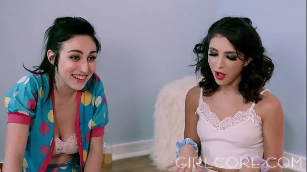 GIRLCORE Teen Lesbians Just Wanna Have a Fun Foursome!