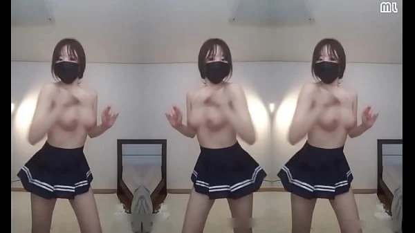 Woman shaking her breasts