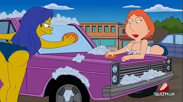 Sexy Carwash Scene - Lois Griffin / Marge Simpsons