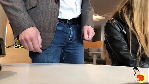 Cheeky Rebecca Volpetti is offered to 2 men by her older husband