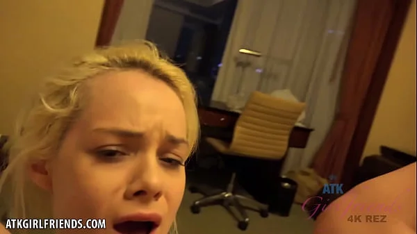 Hooking up with super hot pornstar Elsa Jean in a hotel room (filmed POV) Creamie