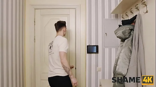 SHAME4K. Hot cougar visits pervy neighbor before getting off with him