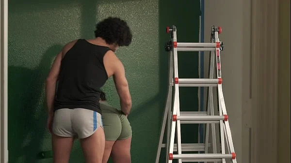 Hot Latina wife Jolla can't do any work without having sex