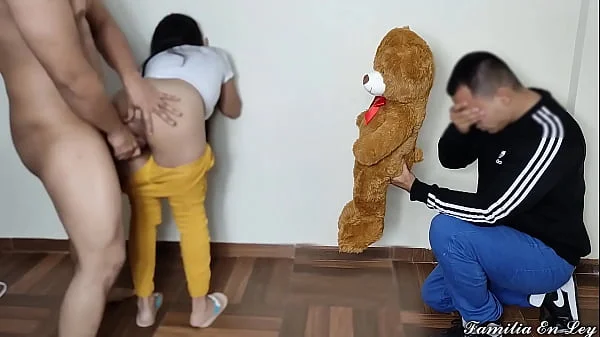 I Bring My Girlfriend a Teddy But She Prefers Her Lover's Big Cock - The Day My Girlfriend Mounts Me In Front Of Me And I Enjoy It Netorare