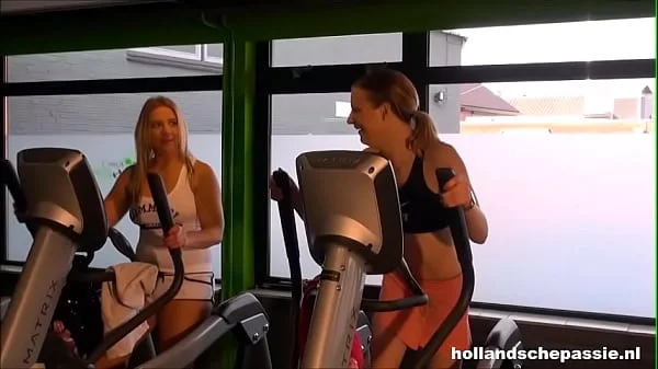 Dutch clown visits the gym for sex