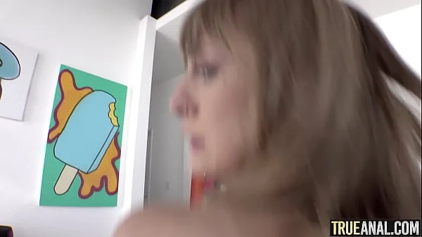 TRUE ANAL Busty teen Angel Youngs anal booty call
