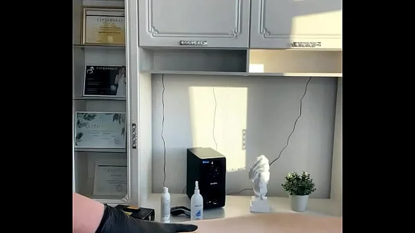 SugarNadya - Depilting a very large penis while erect, will he cum?