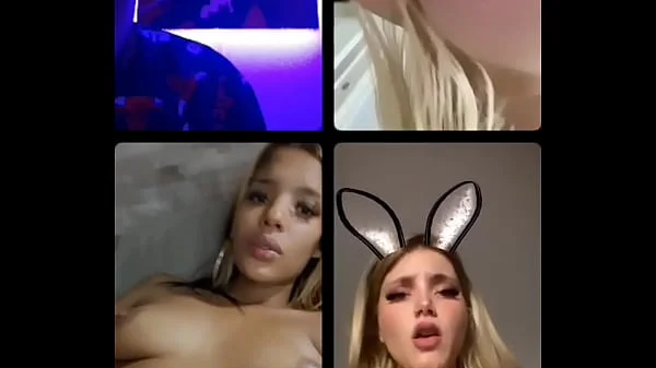 3 putas de Instagram masturbandose en Directo