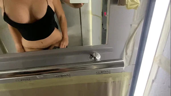 Elevator fuck with stranger makes me so horny - Cock2squirt