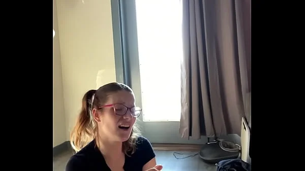 Hottie with Glasses gets blasted in the face