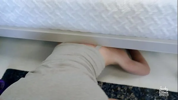 Step Mom with Huge Tits Is Stuck Under the Bed and Fucked - Cory Chase