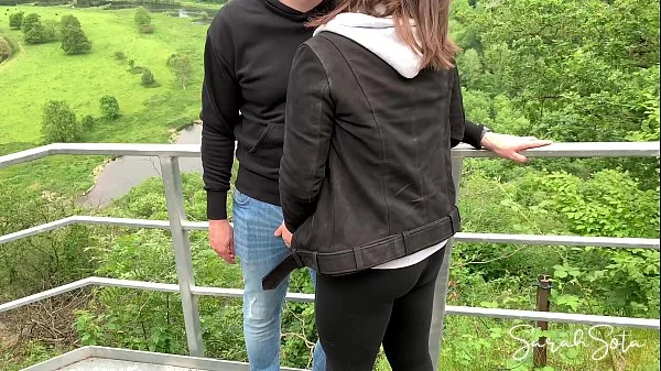 Public blowjob and fuck on a sightseeing tour - we nearly got caught