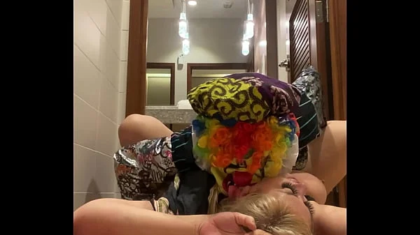 Milf Lila Lovely Sucks And Fucks Gibby The Clown In A Public Bathroom