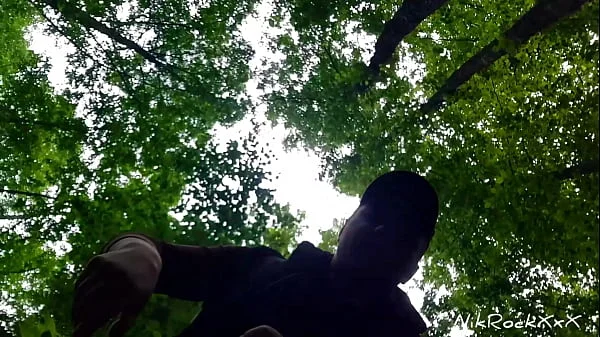 Public ANAL sex in the park with cute student Evelina Darling